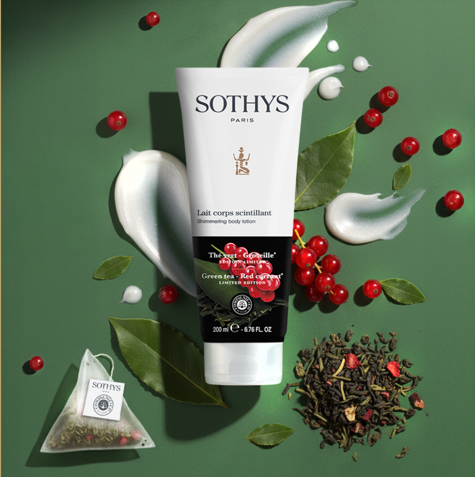 SOTHYS Shimmering body lotion Green tea - Red currant