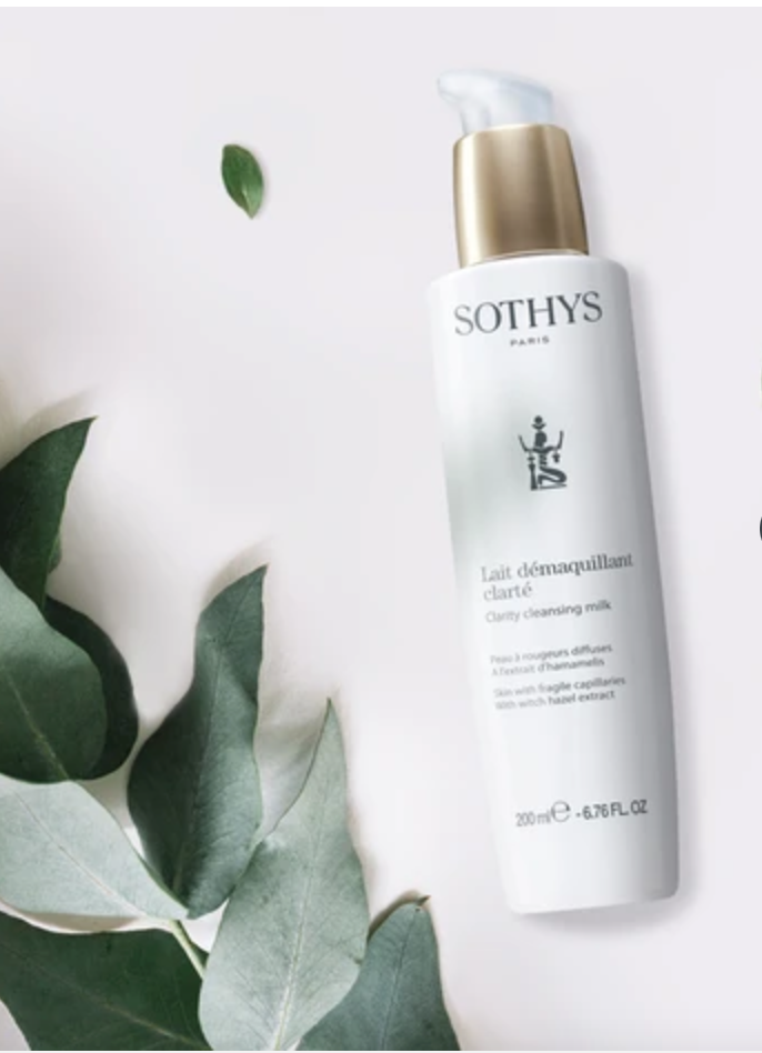 SOTHYS Clarity cleansing milk. Skin with fragile capillaries, 200 ml./ 400 ml.