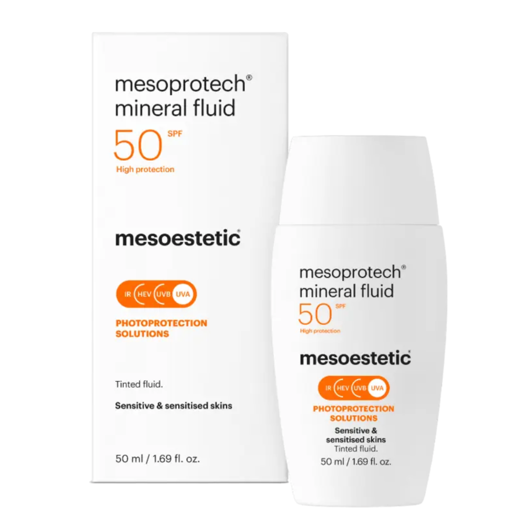 Mesoestetic Mineral Fluid 50+ (fysisk filter)