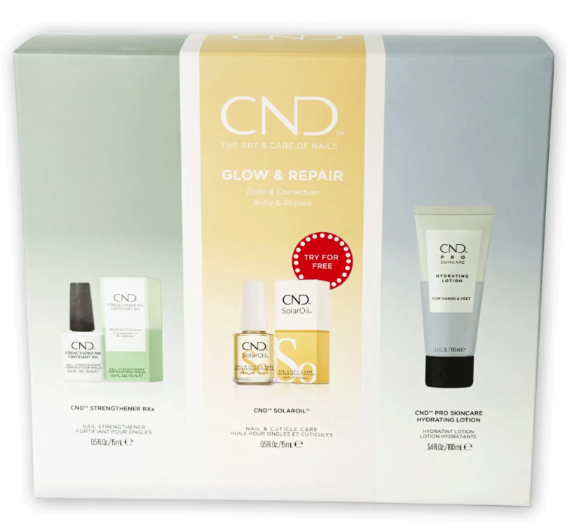 CND - Glow and Repair Kit (hånd- fot og negl-pleie)