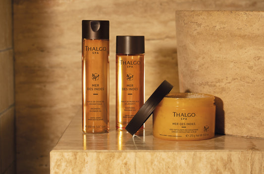 THALGO - Shower oil, Ginger exfoliating scrub & Soothing Massage oil