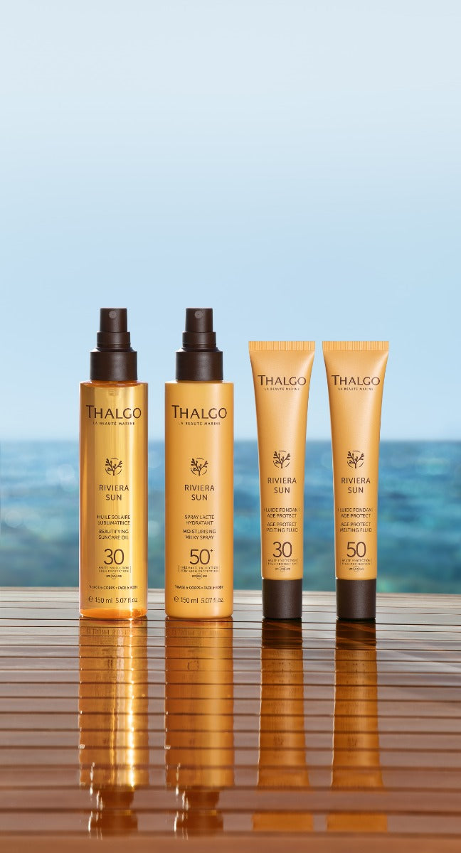 THALGO - Pakke - Riviera Sun Face spf30 & spf50 & Suncare Oil Spf30+ & Moisturising Milky Spray Spf50+